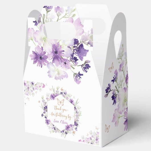 紫の蝶が舞ってくれてありがとう フェイバーボックス (オープン)