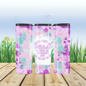 紫の蝶と花の厚い皮肉 タンブラー