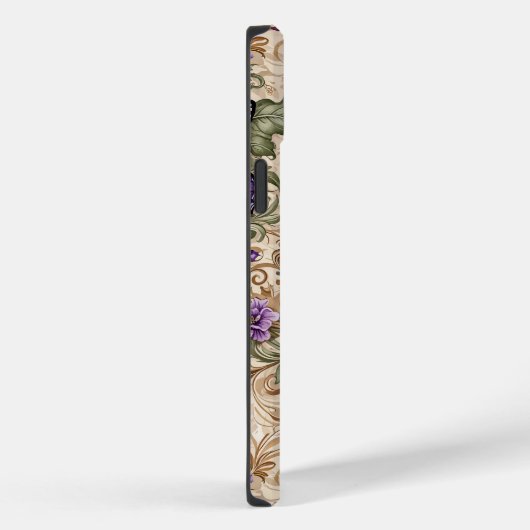 紫の蝶のトープとセージのハーブ Case-Mate iPhoneケース (裏面 / 右)