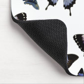 紫の蝶のパターン マウスパッド (コーナー)