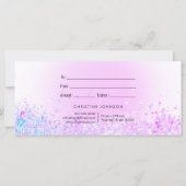 紫の蝶のロゴギフト券 (裏面)