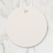 紫の蝶の感謝を贈る ブライダルシャワーのお礼タグ フェイバータグ (裏面)