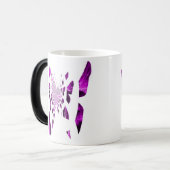 紫の蝶の羽 モーフィングマグカップ (正面左)