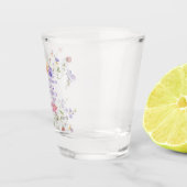 紫の蝶をくれる 花嫁のシャワー ショットグラス (右)