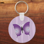 紫の蝶キーチェーン キーホルダー (正面)