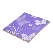 紫の蝶タイル タイル (側面)