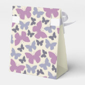 紫の蝶結婚式の引き出物箱 フェイバーボックス (裏面サイド)