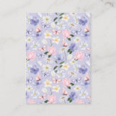 紫の蝶 エンクロージャーカード (裏面)