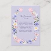 紫の蝶 エンクロージャーカード (正面)