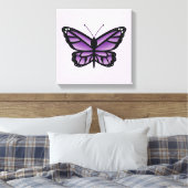 紫の蝶 キャンバスプリント (インサイチュ (寝室))
