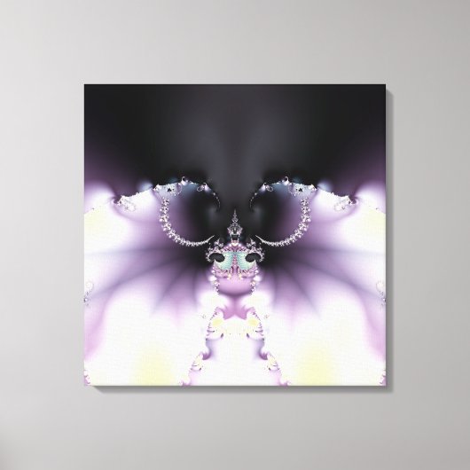 紫の蝶 キャンバスプリント (正面)