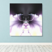 紫の蝶 キャンバスプリント (インサイチュ (ウッドフロア))