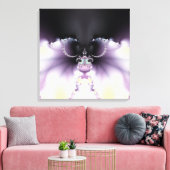 紫の蝶 キャンバスプリント (インサイチュ (リビング))