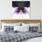 紫の蝶 キャンバスプリント (インサイチュ (寝室))