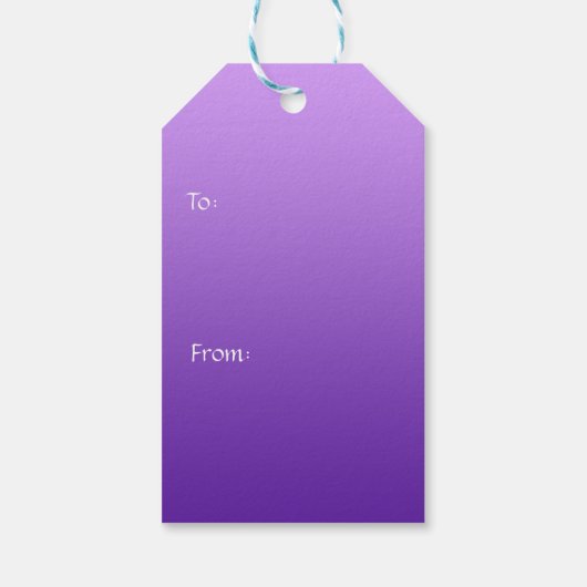 紫の蝶 ギフトタグ (裏面)