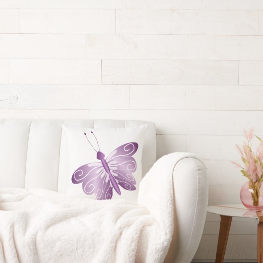 紫の蝶 クッション (ソファ)