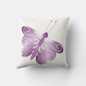 紫の蝶 クッション (裏面)