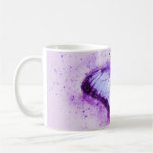紫の蝶 コーヒーマグカップ (左)