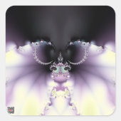 紫の蝶 スクエアシール (正面)