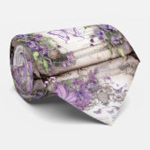 紫の蝶 ネクタイ (ロール)