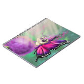 紫の蝶 ノートブック (左側)