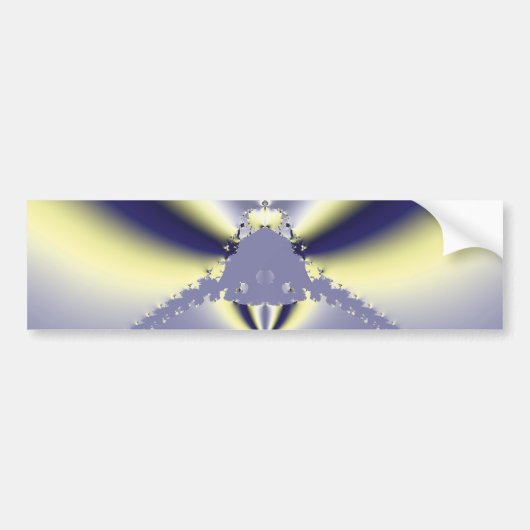 紫の蝶 バンパーステッカー (正面)