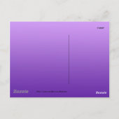 紫の蝶 ポストカード (裏面)