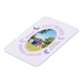 紫の蝶 マグネット (左側)