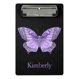 紫の蝶 ミニクリップボード