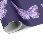 紫の蝶 ラッピングペーパー (ロールコーナー)