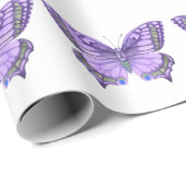 紫の蝶 ラッピングペーパー (ロールコーナー)