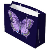 紫の蝶 ラージペーパーバッグ (裏面アングル)