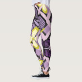 紫の蝶 レギンス (左)