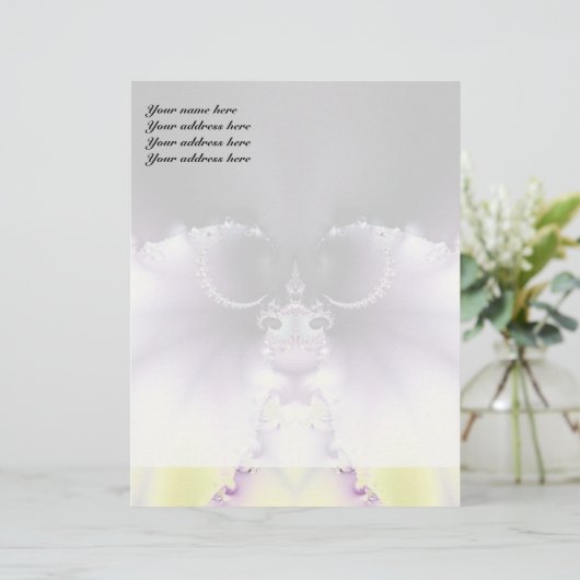 紫の蝶 レターヘッド (スタンド正面)