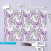 紫の蝶 薄葉紙 (クラフト)