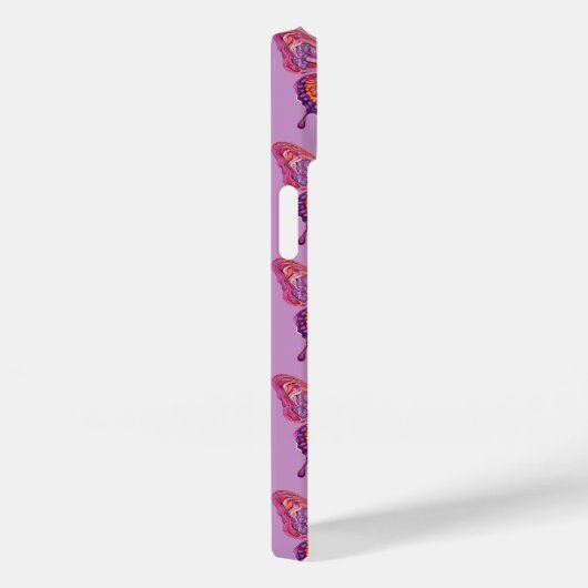 紫の蝶 Case-Mate iPhoneケース (裏面 / 右)