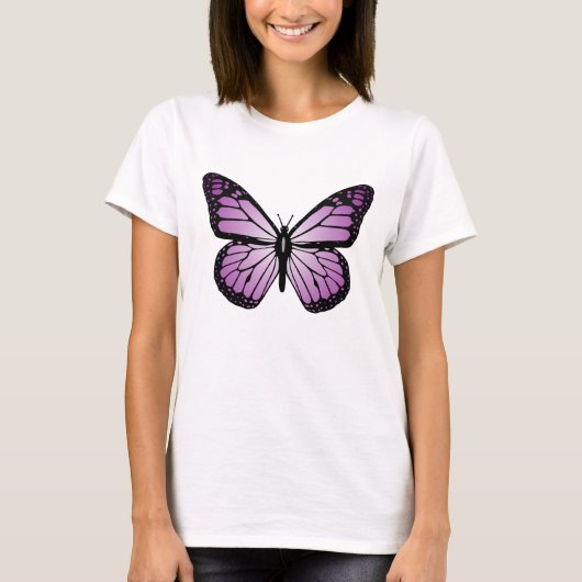 紫の蝶 Tシャツ (正面)