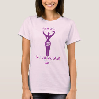 紫の螺旋女神 Tシャツ