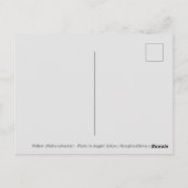 紫の許可フローラはがき ポストカード (裏面)