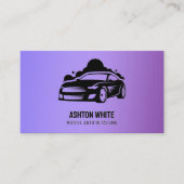 紫の詳細を表す自動車 名刺 (正面)