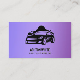 紫の詳細を表す自動車 名刺
