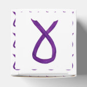 紫の認識度カスタムリボン取り出し特典ボックス フェイバーボックス (上部)