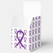 紫の認識度カスタムリボン取り出し特典ボックス フェイバーボックス (オープン)