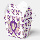 紫の認識度リボンエンジェルテイクアウト特典ボックス フェイバーボックス (オープン)