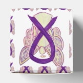 紫の認識度リボンエンジェルパーティーの好意ボックス フェイバーボックス (上部)