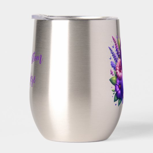 紫の認識度リボン (右面)