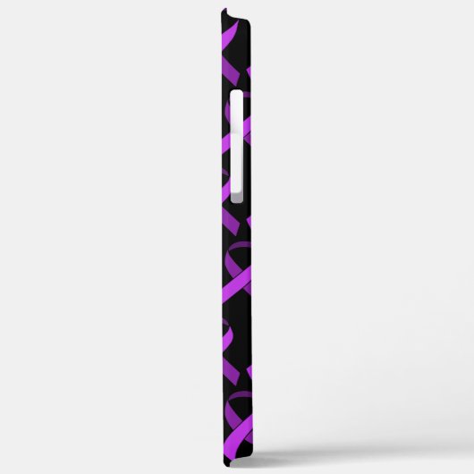 紫の認識度リボン Case-Mate iPhoneケース (裏面 / 左)