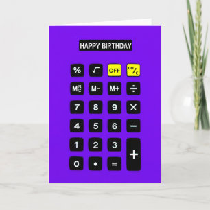 紫の誕生日計算 カード