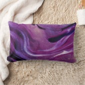 紫の調和枕:エレガンス再定義。 ランバークッション (ブランケット)