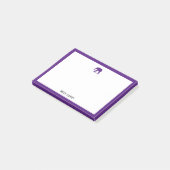 紫の象と縁ど名付き白 ポストイット (アングル)